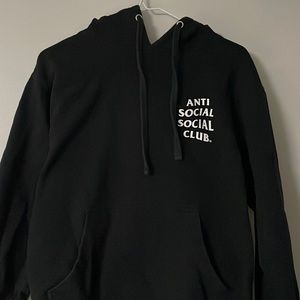Anti social social club black hoodie